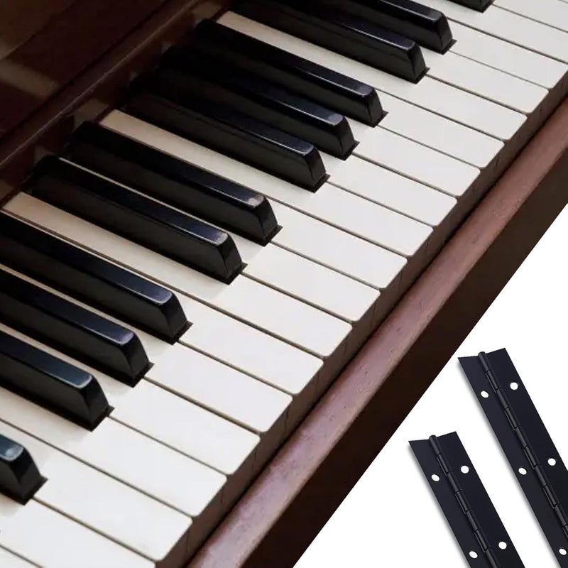 GRRONZEE Heavy Duty Piano Hinge 48 Inch x 1.2 Inch Stainless Steel Black Continuous Hinge for Cabinet, Door, DIY Wood Boxes, 0.047" Leaf Thickness, 1.2" Open Width - Image 5